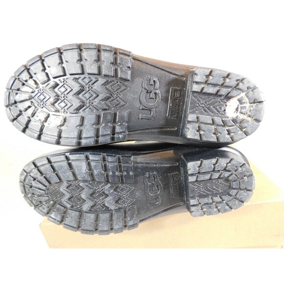 UGG Sienna Matte Mid Calf Sheepskin Insole Rain Boots Women's sz 8 M Black - Picture 5 of 5